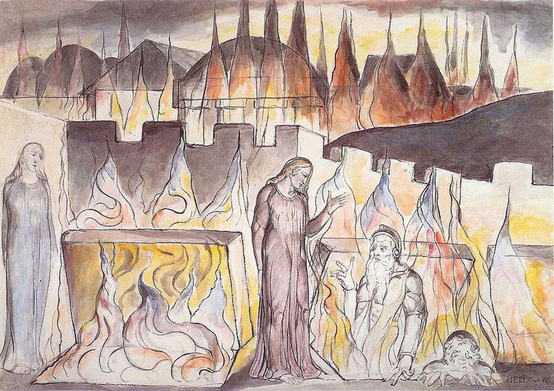 dante conversing with farinata degli uberti